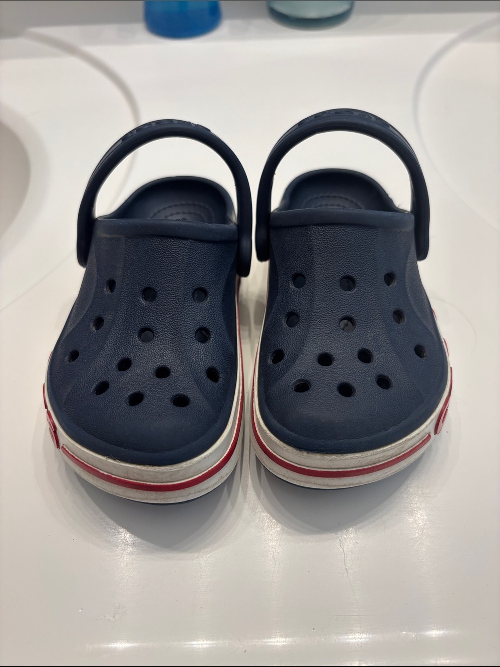 CROCS Kids Navy Blue Clog Sandals